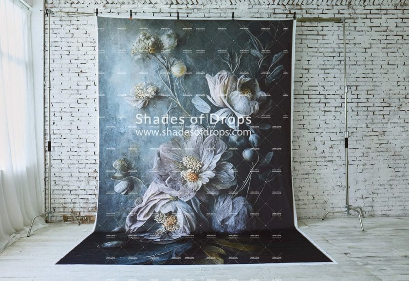 Photo of the Blue Bouquet photography backdrop by Shades of Drops