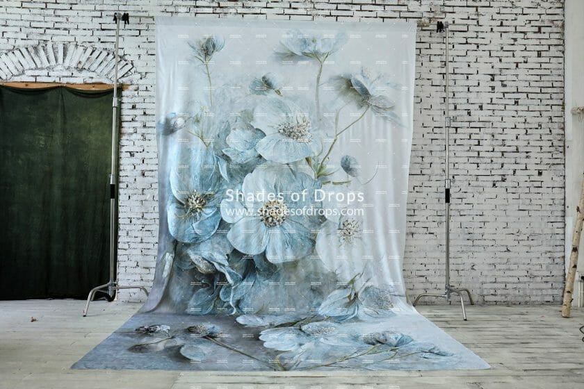 Photo of the Denim Daisies photography backdrop by Shades of Drops
