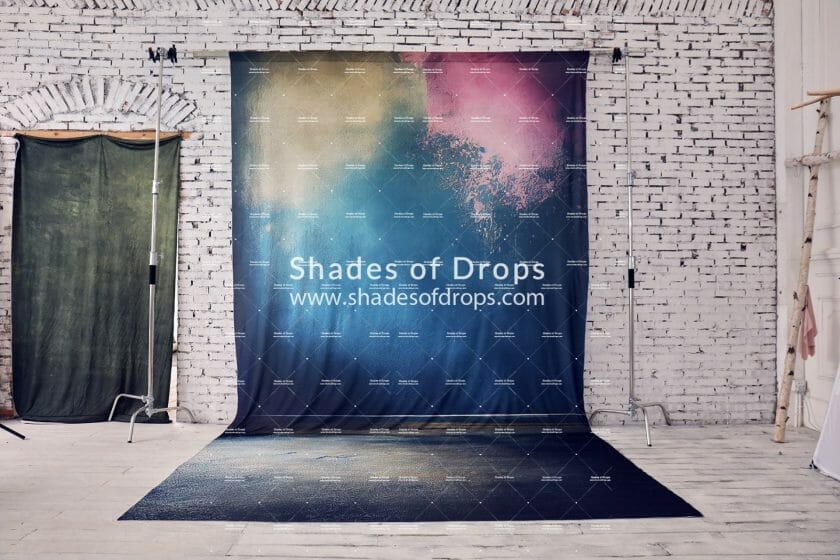 Photo of the Navy Painted Wall photography backdrop by Shades of Drops