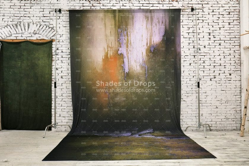 Photo of the Olive Painted Wall photography backdrop by Shades of Drops