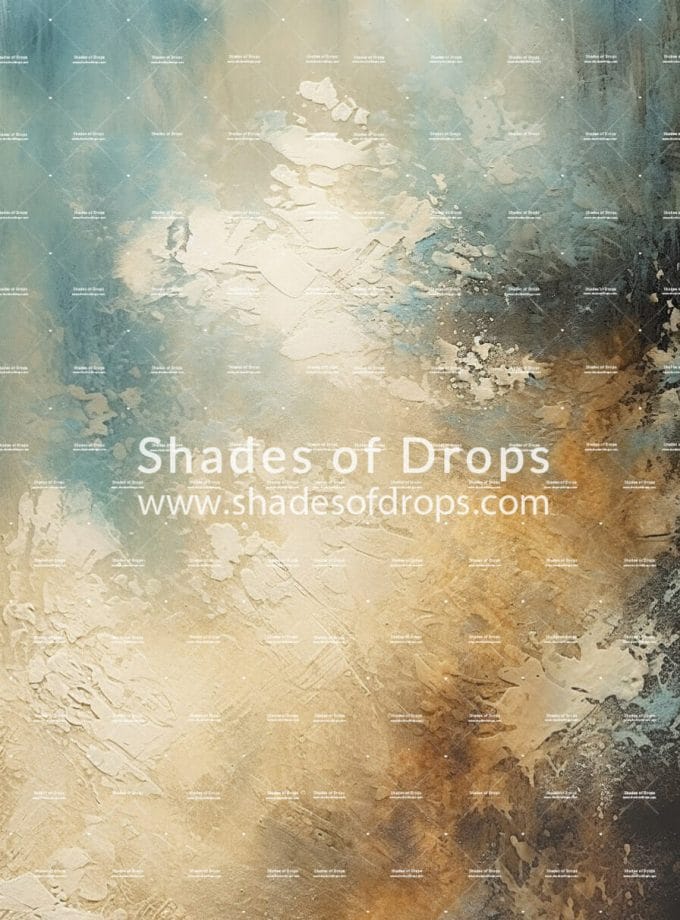 Teal Expression printed photography backdrop by Shades of Drops