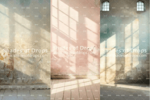Shades of Drops testers backdrops